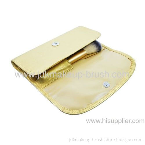 Elegant 10 Pcs Makeup Brush Set With Pu Pouch 